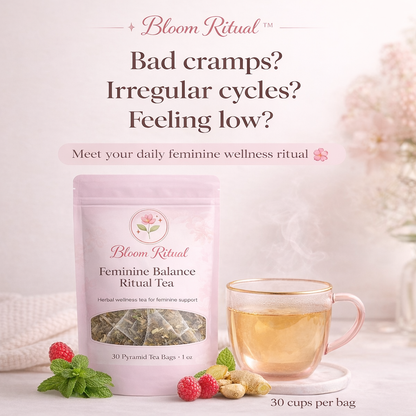 Bloom Ritual™ Feminine Balance Ritual Tea – 30 Cups Per Bag