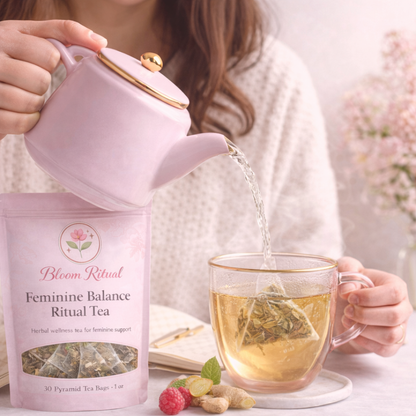 Bloom Ritual™ Feminine Balance Ritual Tea – 30 Cups Per Bag