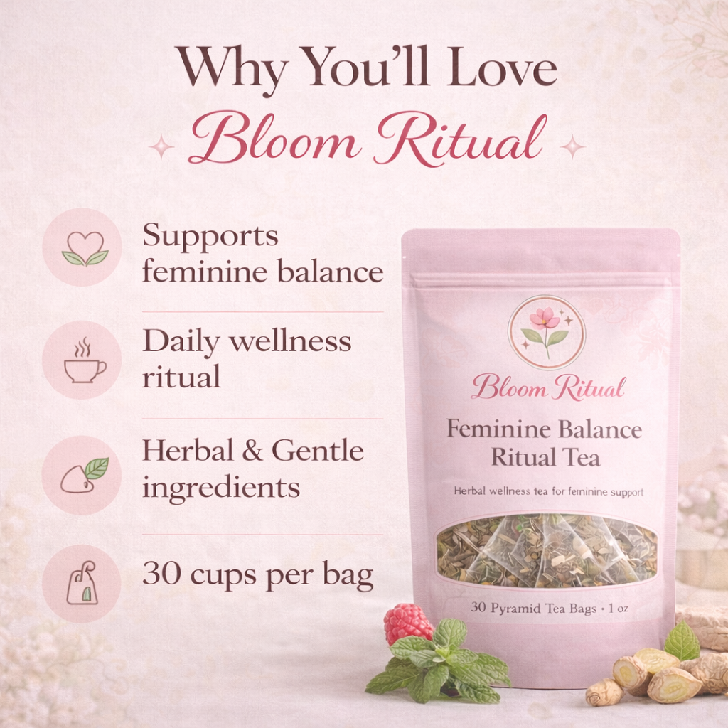 Bloom Ritual™ Feminine Balance Ritual Tea – 30 Cups Per Bag