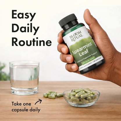 Spearmint Leaf Dietary Supplement Capsules