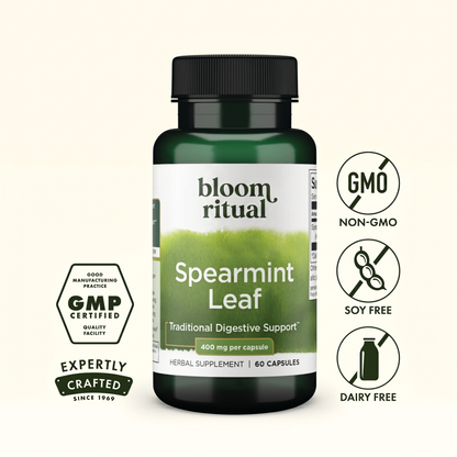 Spearmint Leaf Dietary Supplement Capsules
