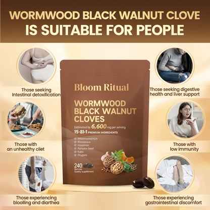 Wormwood Black Walnut Cloves Capsules
